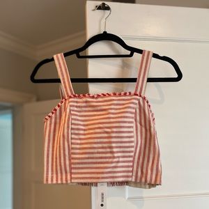 NWT Aqua White & Red Two Piece Set (Size Small)